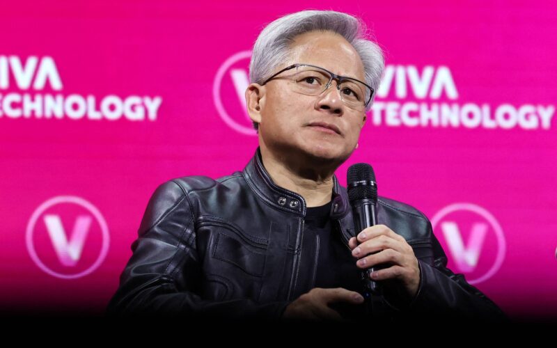 Jensen Huang seful nvidia la un eveniment