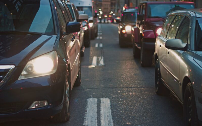 cars on road