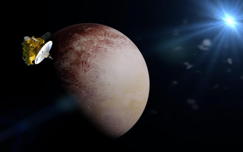 Sonda New Horizons în proximitatea planetei Pluto