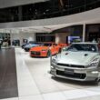 a bunch of cars that are on display