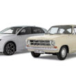 Opel Astra alături de predecesorul său, Opel Kadett