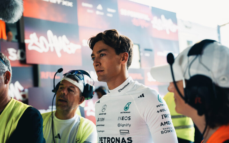 Pilotul de Formula 1 George Russell (Mercedes-AMG)