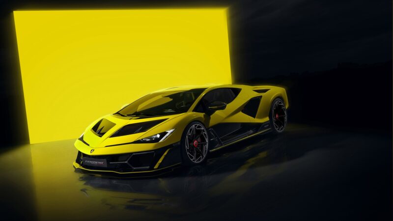 Lamborghini Fenomeno in studio in culoare de lansare
