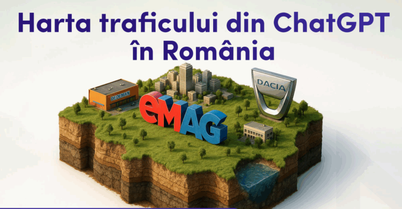 Harta traficului ChatGPT din România