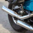 tevi de esapament de la o motocicleta