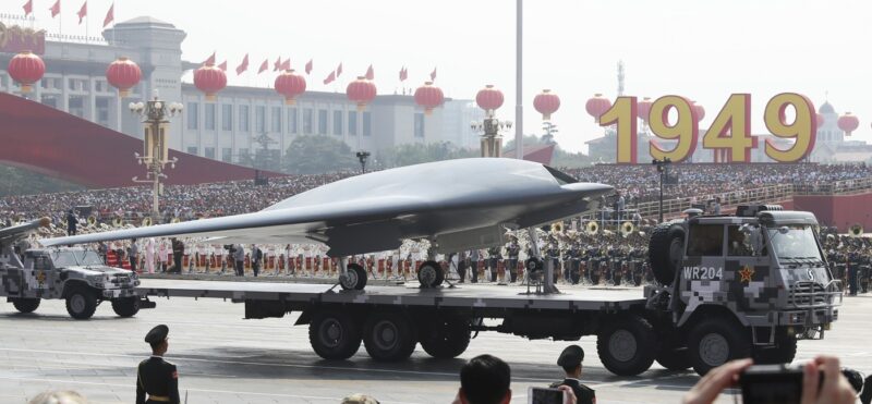 Dronă chineză la o paradă militară