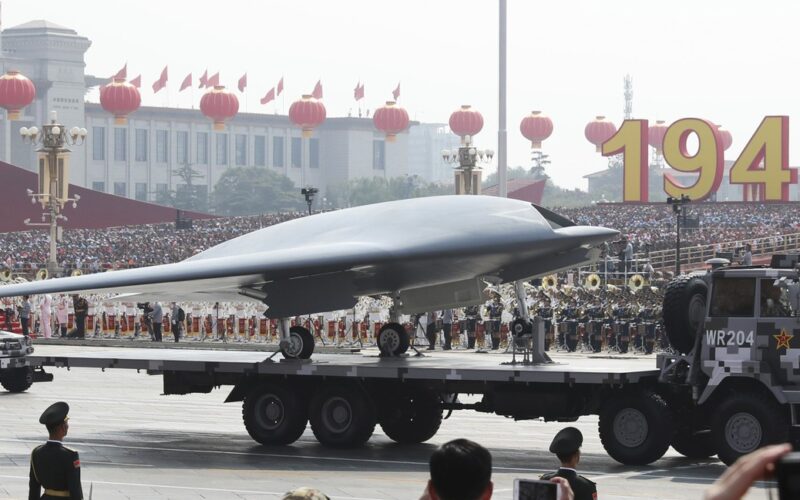 Dronă chineză la o paradă militară