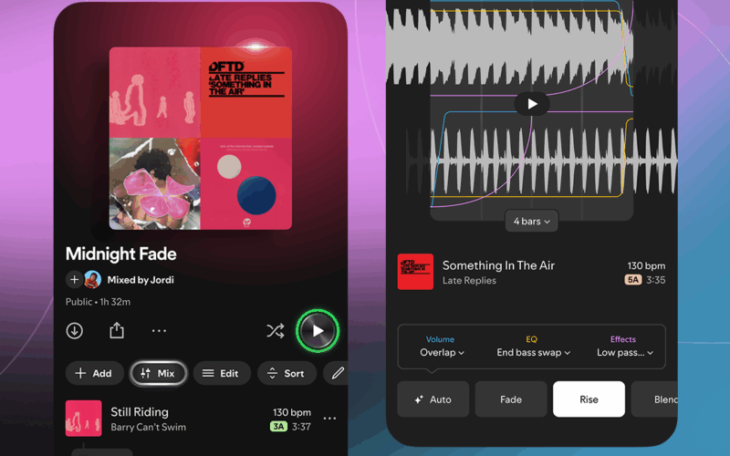 Funcția „Mix” a Spotify