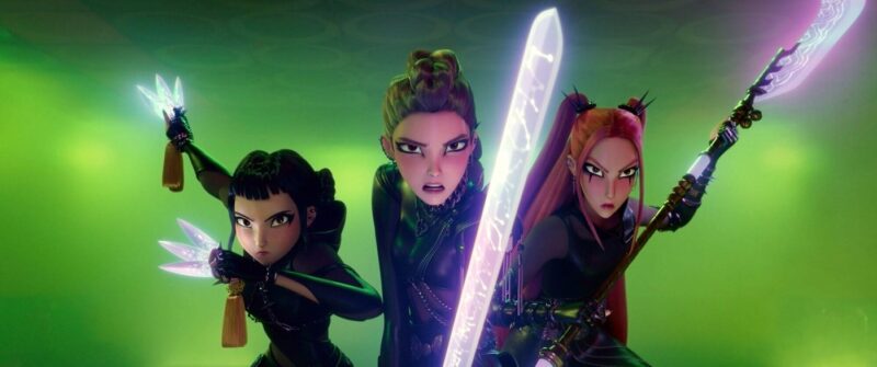 Screenshot din filmul de animație KPop Demon Hunters