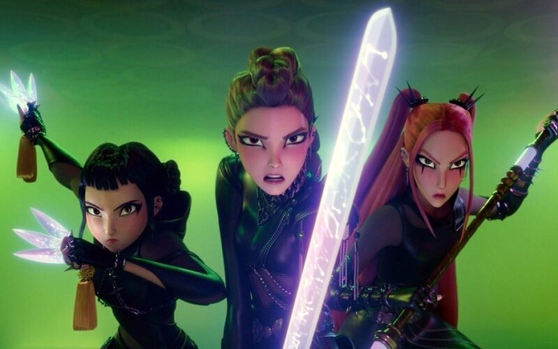 Screenshot din filmul de animație KPop Demon Hunters