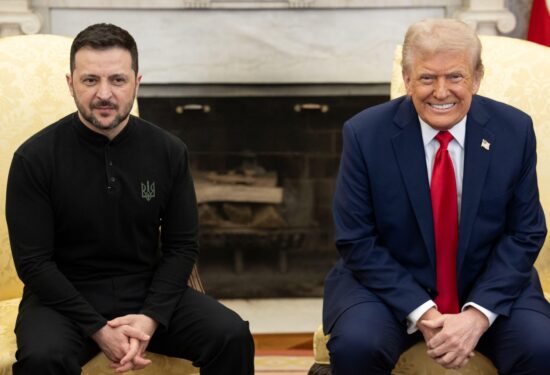 Donald Trump alături de Volodimir Zelenski