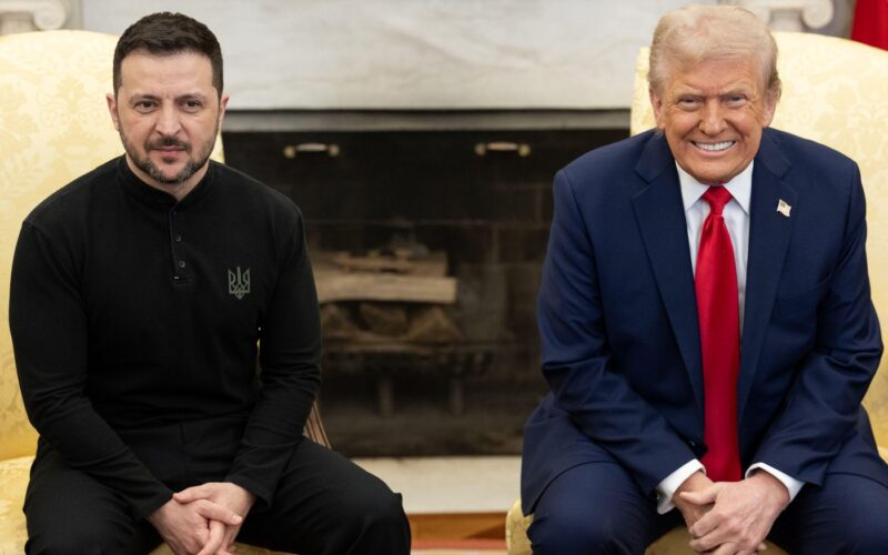 Donald Trump alături de Volodimir Zelenski