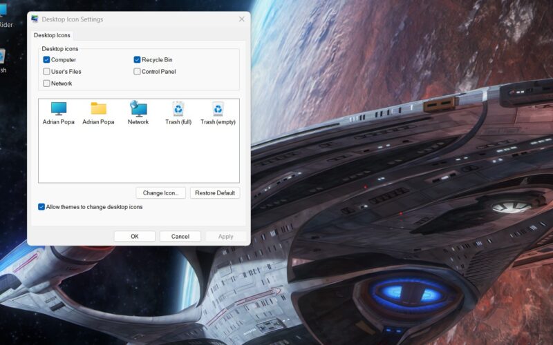 captura de ecran de pe un pc