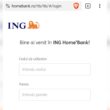 captura de ecran de pe site-ul ing home'bank