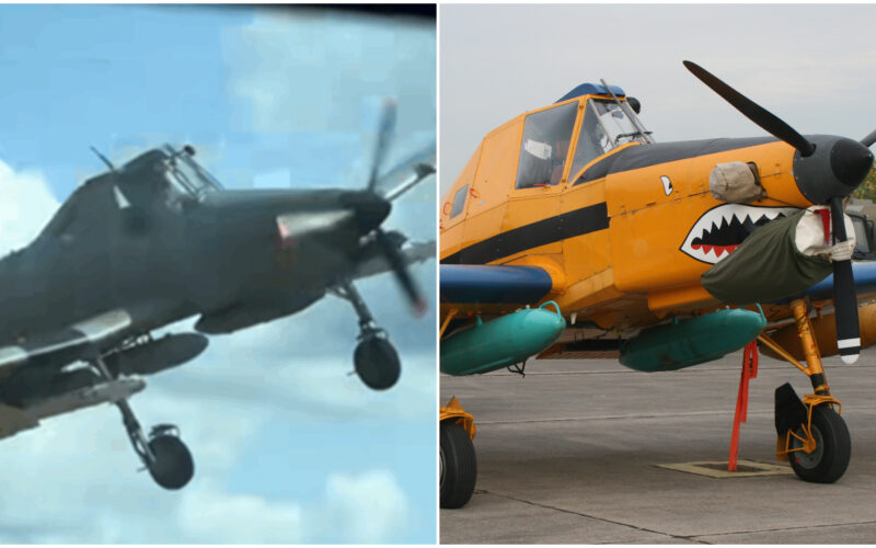 colaj avion agricol devenit militar