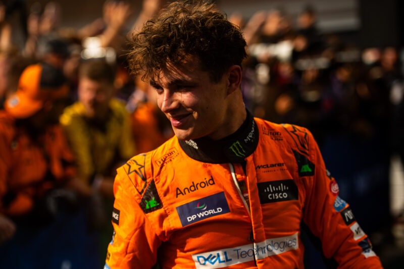 Landa Norris, pilot f1 in cadrul echipei McLaren