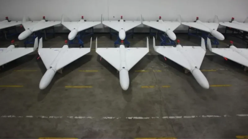 mai multe dorne aliniate produse de Griffon Aerospace