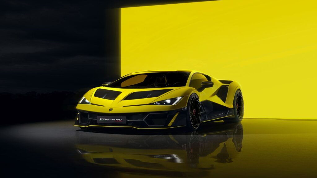 Lamborghini Fenomeno in studio in culoare de lansare