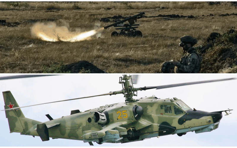 colaj cu imagini cu un elicopter si un sistem robotizat igla