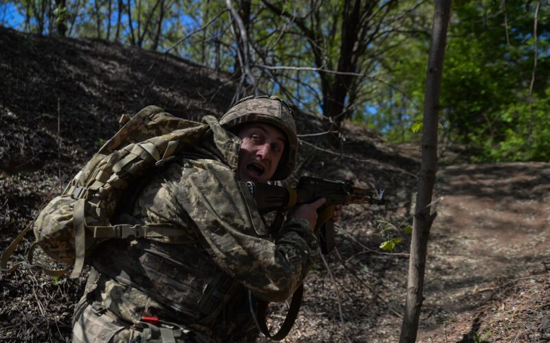 un infanterist in ucraina