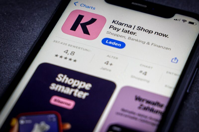 aplicatia klarna intr-un magazin virtual