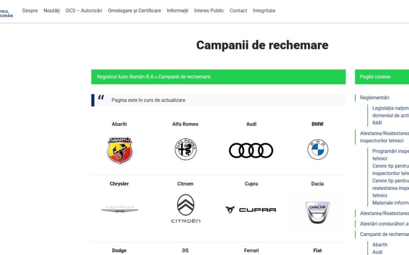 captură de ecran din site-ul RAR
