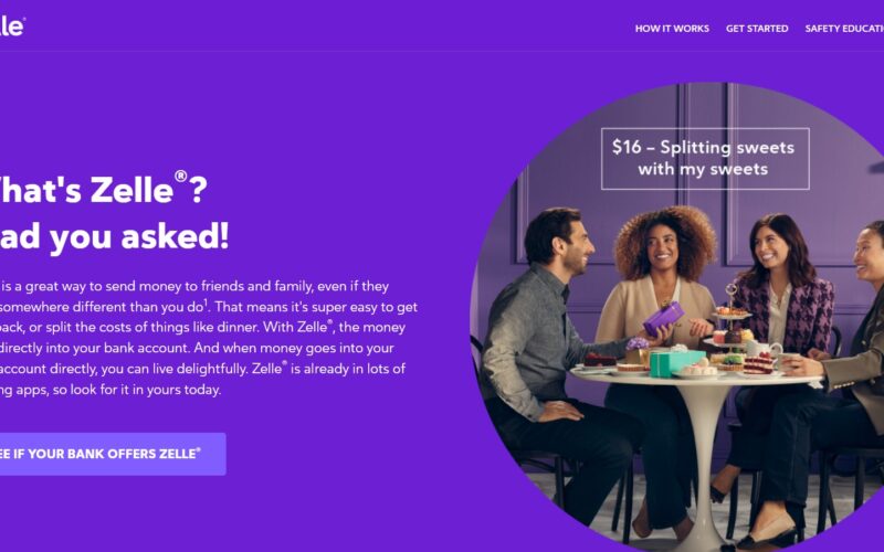 captura de ecran de pe site-ul zelle