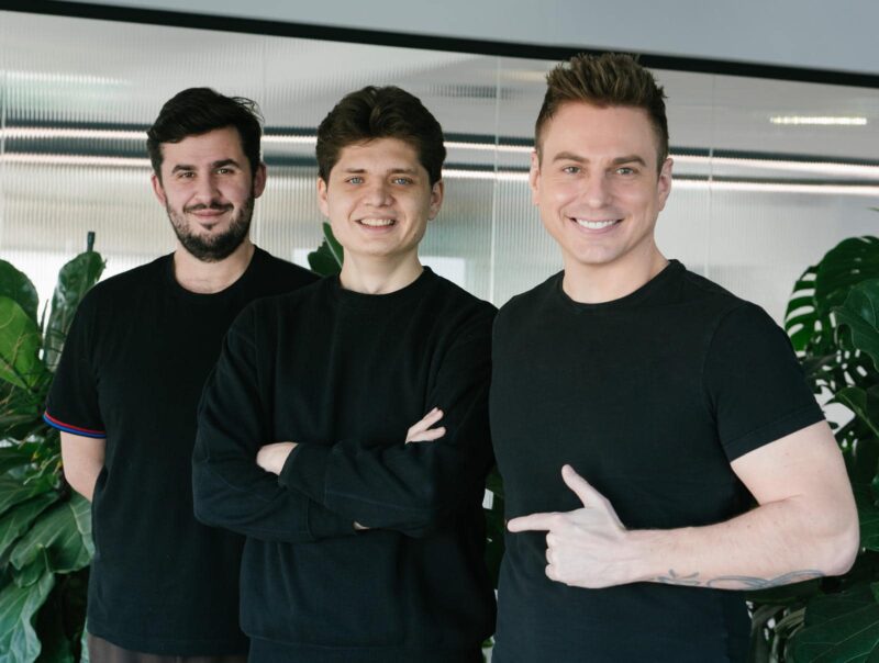 Fondatorii Bonapp: Grégoire Vigroux, Diego Roy de Lachaise și Luka Zivkovic (de la stânga la dreapta)