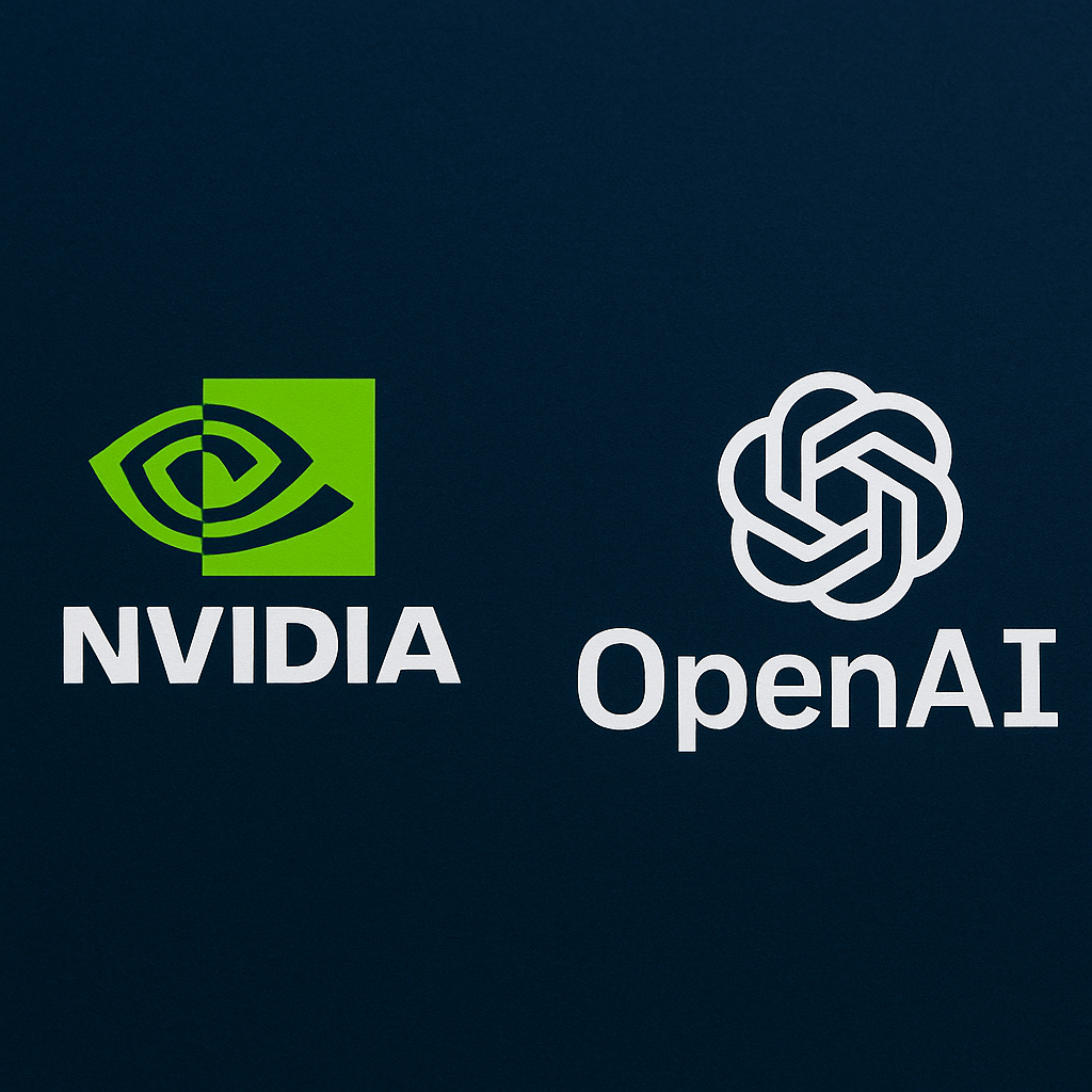 logo-urile Nvidia si OpenAI