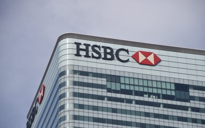 Sediul central din Londra al băncii HSBC
