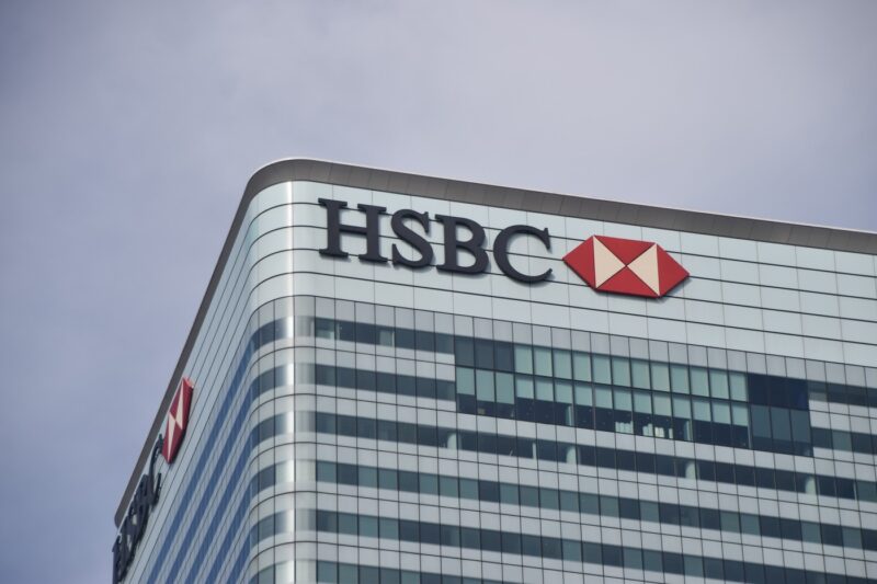 Sediul central din Londra al băncii HSBC