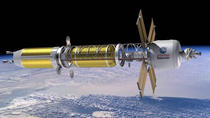 Rachetă interplanetară cu motor nuclear cu uraniu lichid