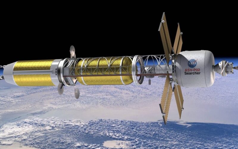 Rachetă interplanetară cu motor nuclear cu uraniu lichid