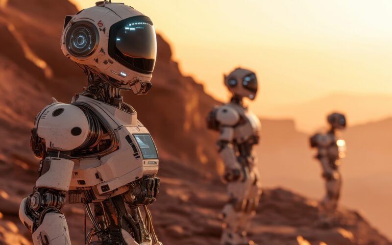 Roboți umanoizi pe planeta Marte