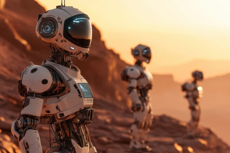 Roboți umanoizi pe planeta Marte