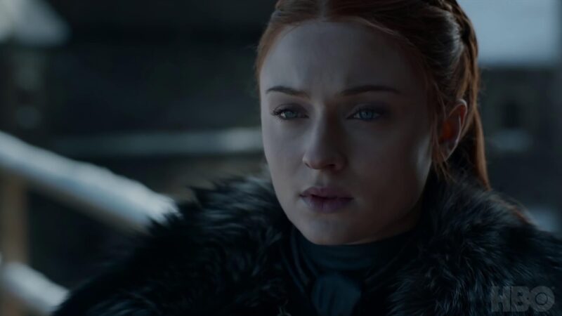 Sophie Turner în rolul Sansa Stark din game of Thrones