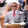 Sylvester Stallone în timp ce filmează o scenă din Tulsa King