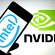 Logo Intel și Nvidia