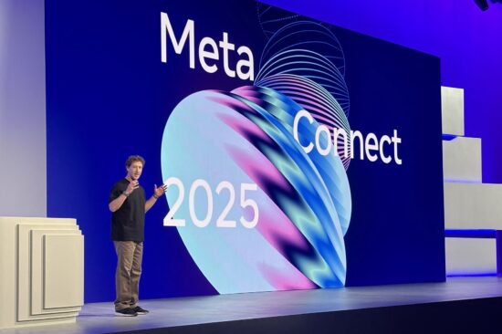 CEO-ul Meta, Mark Zuckerberg, în timpul evenimentului Meta Connect 2025