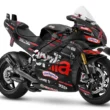 motocicleta super sport de la aprilia in culoare neagra editie limitata