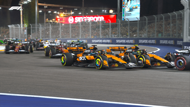 Mașini de Formula 1 în Singapore