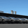 camionete Cybertruck parcate