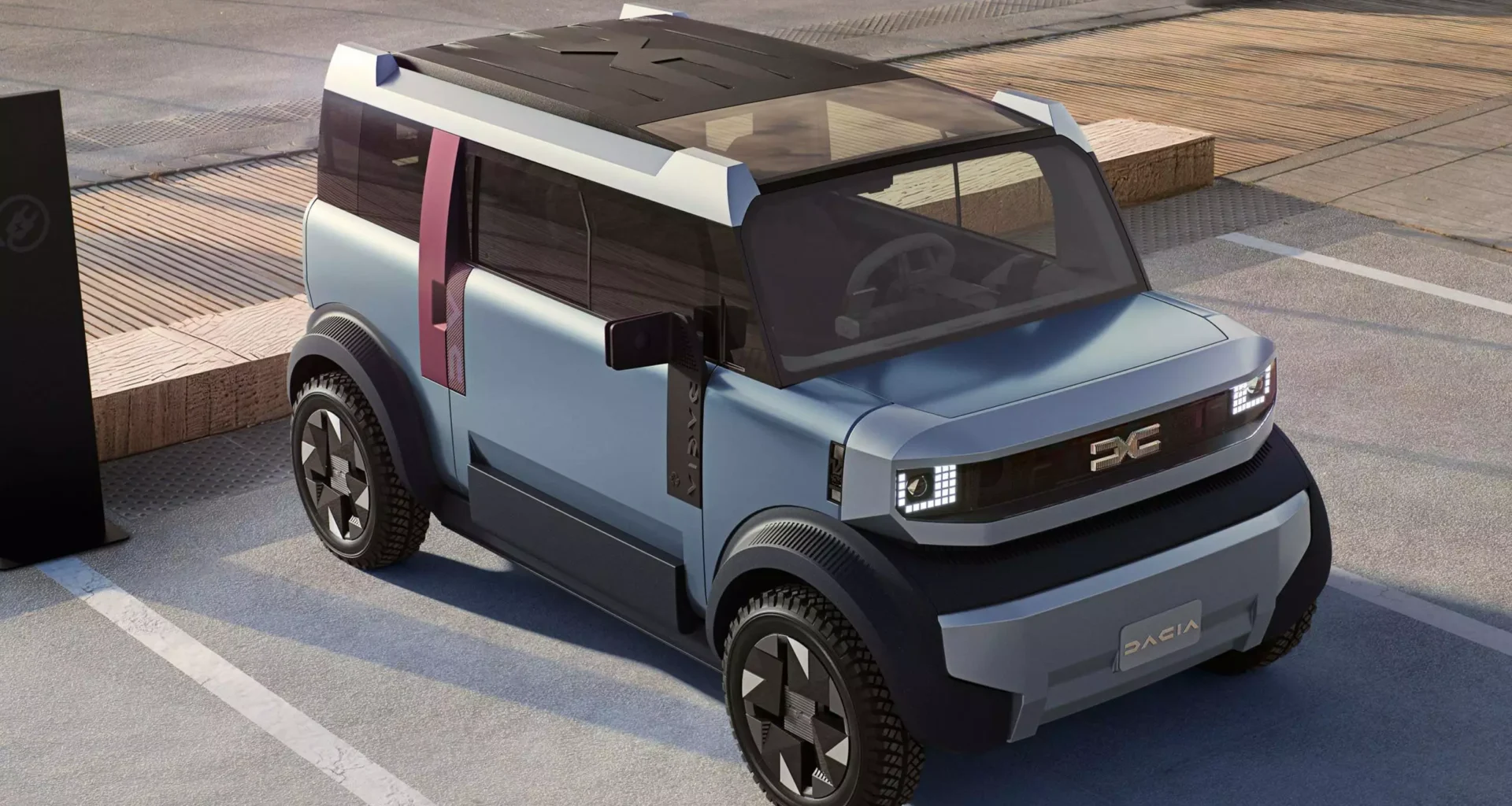 un concept Dacia in parcare