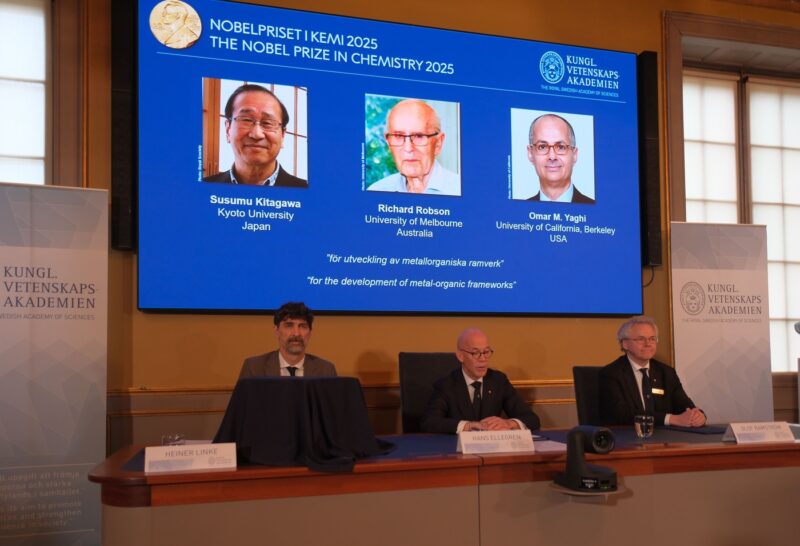 Premianții Nobel pentru Chimie 2025