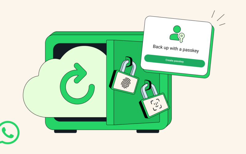 WhatsApp adaugă protecție cu passkey pentru backup-urile criptate end-to-end
