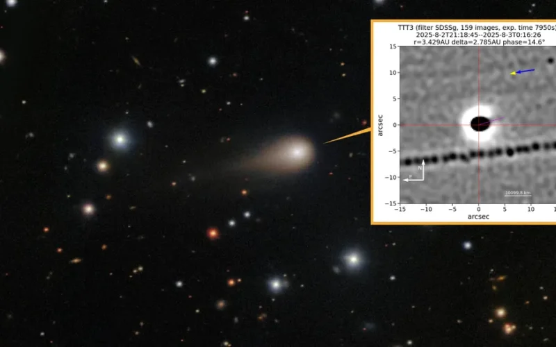 imagini cu cometa 3I/ATLAS