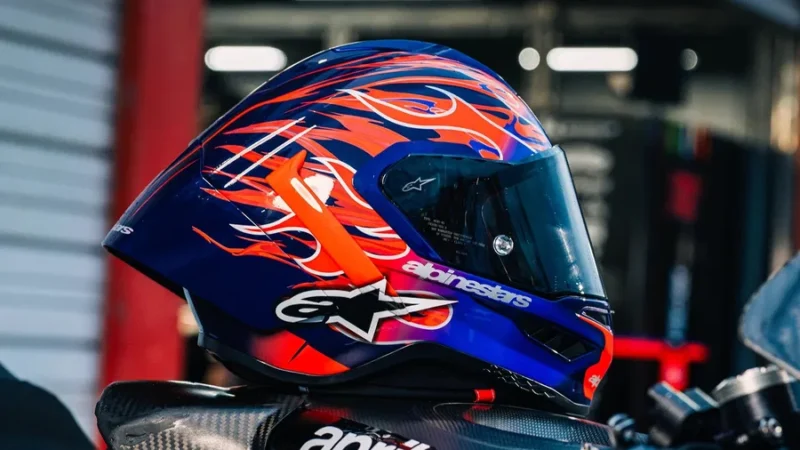 casca moto multicolora