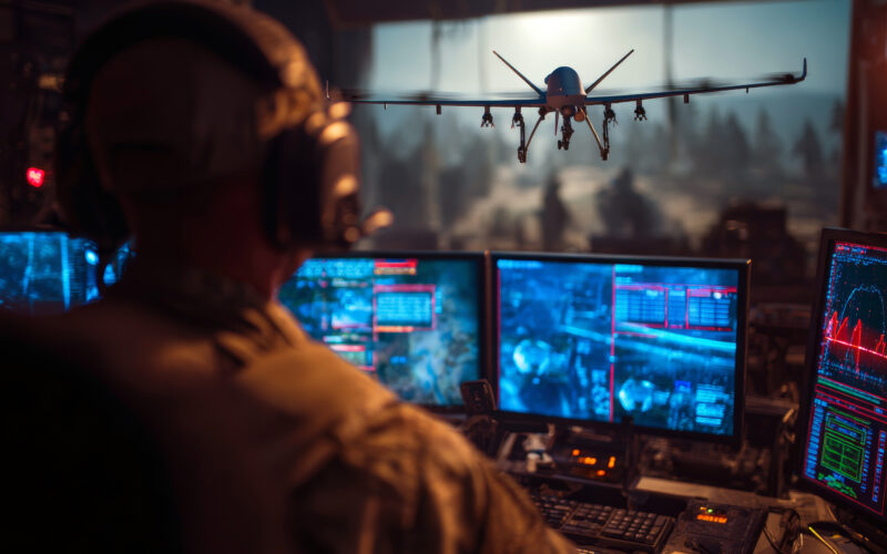 operator militar de drona
