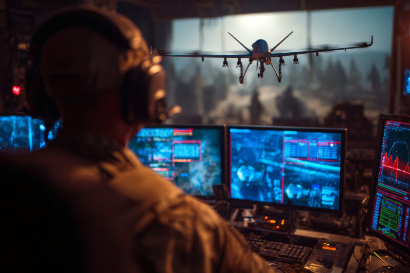 operator militar de drona