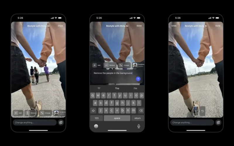 editare fotografii cu AI in aplicatia Instagram